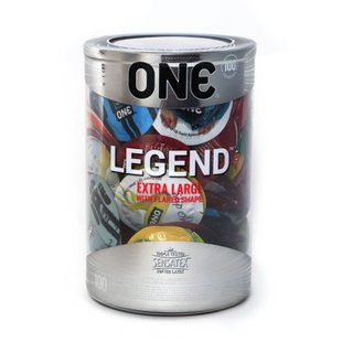 Набір презервативів ONE Legend Extra Large 100 шт, мегапак тюб