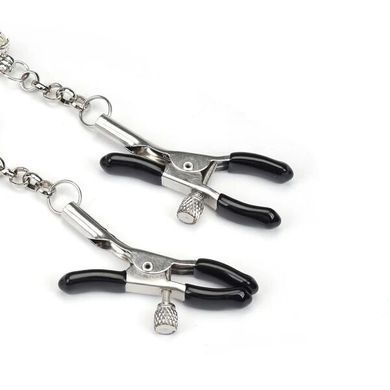 Затискачі для сосків із сердечком Liebe Seele Glow-in-dark Nipple Clamps Light Blue, світяться в темряві