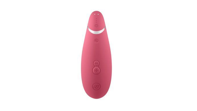 Вакуумний кліторальний стимулятор Womanizer Premium 2 - Raspberry, функції Autopilot та Smart Silence