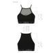 Спортивный топ с прозрачной вставкой Passion PS006 TOP M, black, M