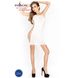 Бодістокінг Passion BS026 white, сукня-сітка на бретелях, Білий, Універсальний, Білий
