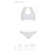 Комплект: бра, трусики с ажурным декором и открытым шагом Ursula Set white L/XL — Passion, Белый