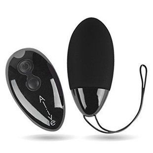 Потужне віброяйце Alive Magic Egg MAX Black з пультом ДК, потужне, Чорний, Чорний