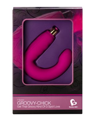 Стимулятор клитора и точки G Rocks Off Groovy-Chick, Розовый