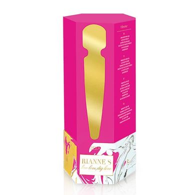 Вибромассажер Rianne S: Bella Mini Wand Rose, 10 режимов, медицинский силикон, подарочная упаковка