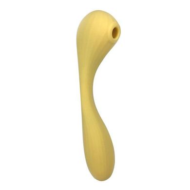 Вакуумний вагінально-кліторальний стимулятор Magic Motion Bobi Yellow, керування зі смартфона, Жовтий