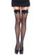 Чулки-сетка с атласным бантиком Leg Avenue Fishnet Thigh Highs With Bow Black, one size