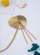 Пестис-сердечка з пензликами та чокером JSY Nipple Sticker RT236114 Golden