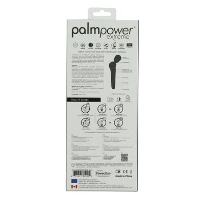 Мощный вибромассажер PalmPower EXTREME - Black водонепроницаемый, с плавной регулировкой