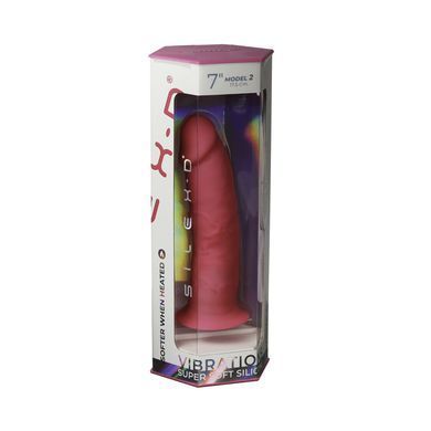 Фалоімітатор з вібрацією SilexD Henry Vibro Pink (MODEL 2 size 7in) + LRS, діаметр 4,4 см