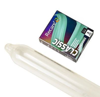 Презервативы Holographic Recare Classic Condoms 3 шт, классические