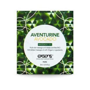 Пробник массажного масла EXSENS Anti-Stress Aventurine Avocado 3мл (срок 06.2026)