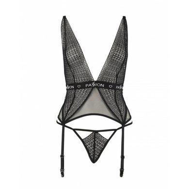 Напівпрозорий корсет Passion Exclusive MIRAJANE CORSET XXL/XXXL, black, XXL/XXXL