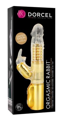 Вібратор-кролик Dorcel Orgasmic Rabbit Gold з перлинним масажем, Золотистий, Золотистый