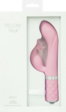 Розкішний вібратор-кролик Pillow Talk - Kinky Pink з кристалом Сваровські, потужний, Рожевий, Рожевий