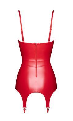 Корсет із підв'язками для панчіх Noir Handmade F368 Bombshell Fierce Corset-belt Red XS