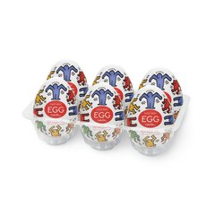 Набір мастурбаторів-яєць Tenga Keith Haring Egg Dance (6 яєць)