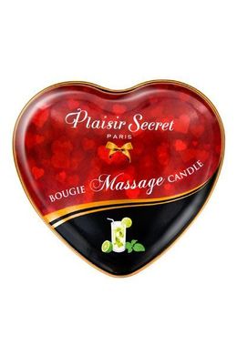 Масажна свічка-серце Plaisirs Secrets Mojito (35 мл)