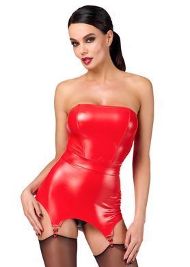 Корсет із підв'язками для панчіх Noir Handmade F368 Bombshell Fierce Corset-belt Red XS