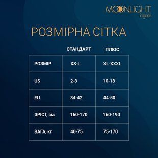Прозрачный бодистокинг Moonlight Model 03 XS-L Black, с доступом