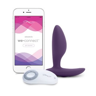 Анальна смарт-вібропробка We-Vibe Ditto Purple з пультом ДК, Фіолетовий, Фіолетовий