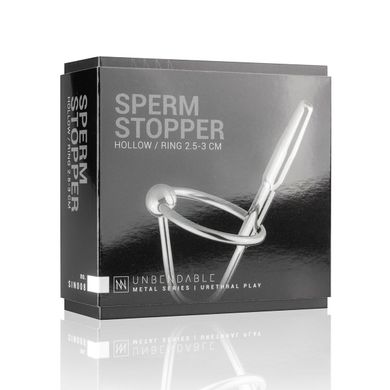 Уретральный стимулятор Sinner Gear Unbendable — Sperm Stopper Hollow Ring, 2 кольца (2,5 см и 3 см)
