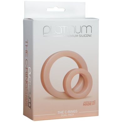 Набір ерекційних кілець Doc Johnson Platinum Premium Silicone — The C-Rings — White
