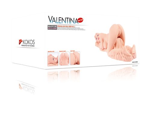 Реалистичная секс кукла с вагиной, анусом и ртом Kokos Valentina