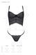 Комплект Passion KERRIA SET black, XXL/XXXL сетка+кружево, бюстье и стринги