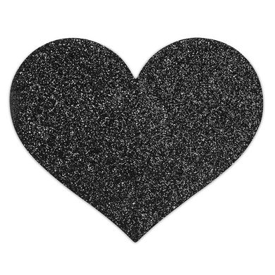 Украшение на соски Bijoux Indiscrets - Flash Heart Black, Черный