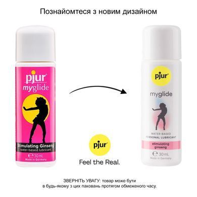 Возбуждающий лубикант на водной основе pjur myglide 30 мл, с женьшенем, тепло+покалывание