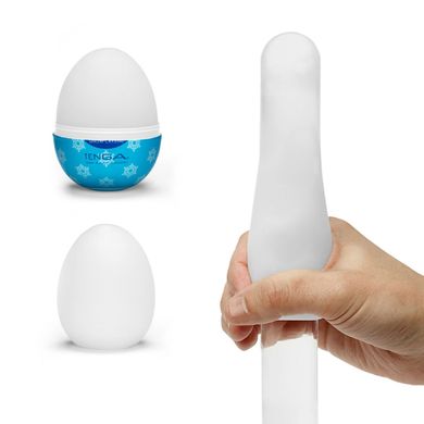 Мастурбатор-яйце Tenga Egg Snow Crystal з охолоджувальним лубрикантом