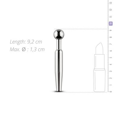 Полый уретральный стимулятор Sinner Gear Unbendable - Hollow Penis Plug, длина 7,5см, диаметр 12мм