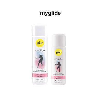 Возбуждающий лубикант на водной основе pjur myglide 30 мл, с женьшенем, тепло+покалывание