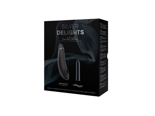 Премиальный подарочный набор Silver Delights Collection: Womanizer Premium и We-Vibe Tango