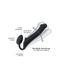 Безремінний страпон Strap-On-Me Black XL, повністю регульований, діаметр 4,5 см, Чорний