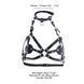 Портупея на грудь LOCKINK SEVANDA Queen Chest Harness with Removable Bra, черная, со съемными пэстис