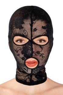 Капюшон Fetish Tentation Patterned Fishnet Hood, ажурная сетка