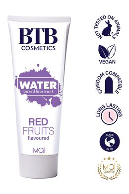 Змазка на водній основі BTB FLAVORED RED FRUITS з ароматом червоних фруктів (100 мл)