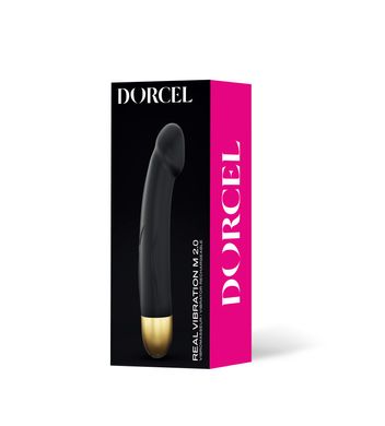 Вибратор Dorcel Real Vibration M Gold 2.0, диам 3,7см, перезаряжаемый, для точки G