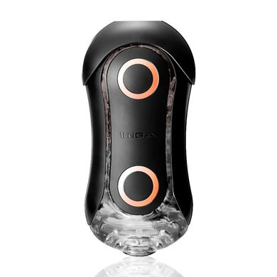 Мастурбатор Tenga Flip Orb Strong — Orange Crash, з можливістю зміни тиску та стимулювальними кулька