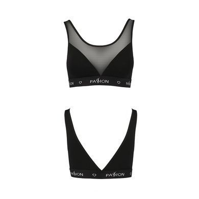Топ с прозрачной вставкой Passion PS002 TOP M, black, M