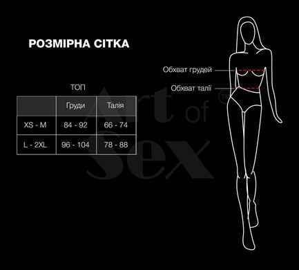 Лакированный виниловый лиф с шипами Art of Sex - Mistress, красный, размер M